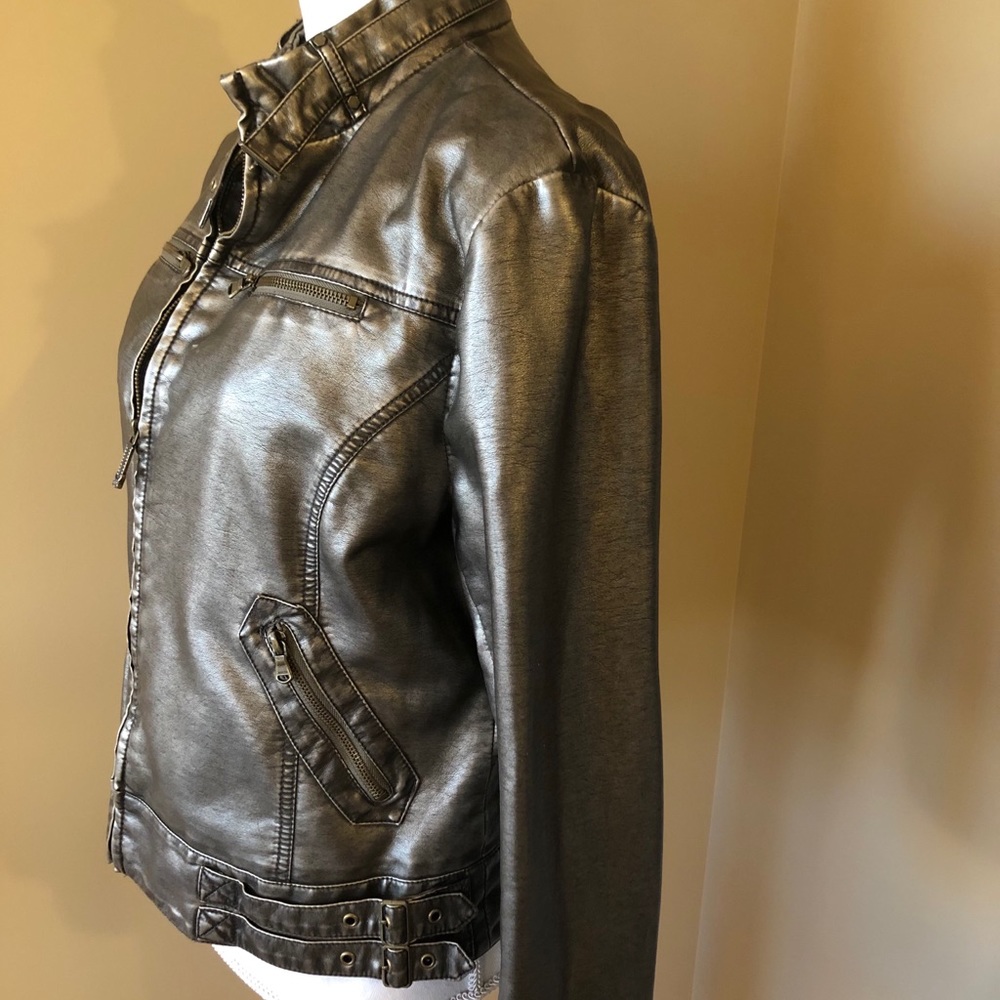 Guess Faux Leather Jacket - Picture 2 of 8